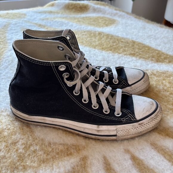 Converse Chuck Taylor All Star High Top Sneakers Black size 8.5 - Picture 2 of 6